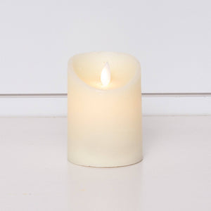 Candle - LED Ivory Flickering Pillar, Sm