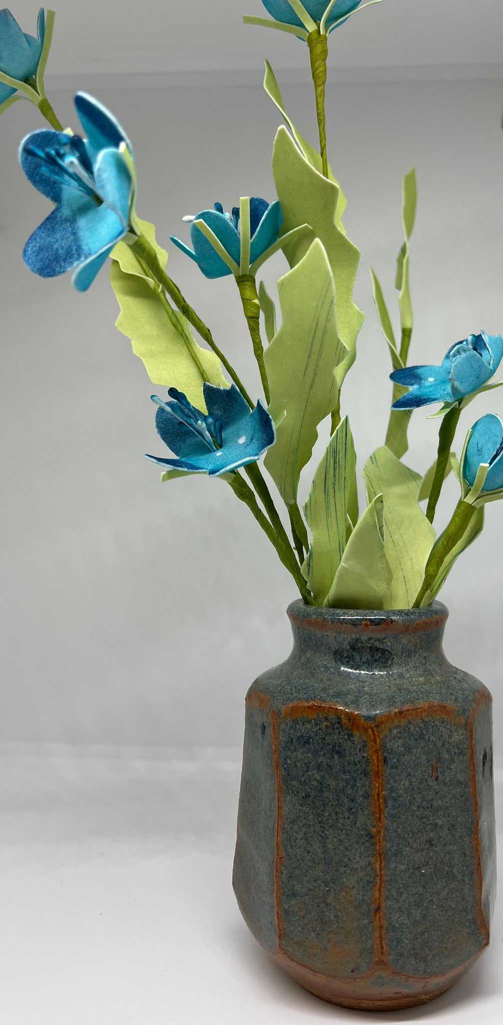 Pottery vase octagons by Betty Jensen