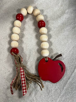 Apple bead garland