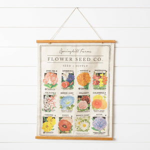 Canvas Wall Hanging - Flower Seed Co. (PC)