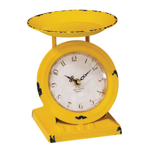 Col House Designs - Sunflower Yellow Old Town Scale Clock
