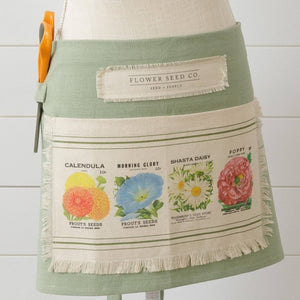 Half Apron - Flower Seed Packets (PC)