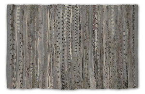 Multi Gray Rag Rug 50X80cm