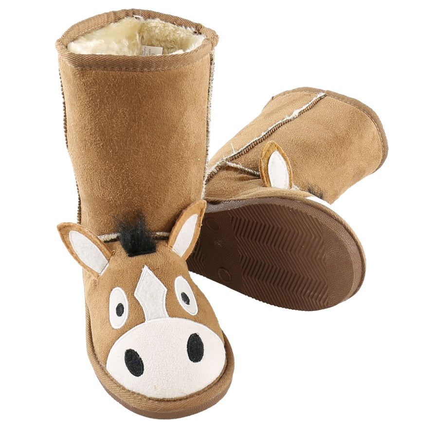 LAZY ONE: Horse Toasty Toes Slippers