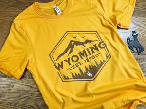 Wyoming Est. 1890 Steamboat Bucking Horse T