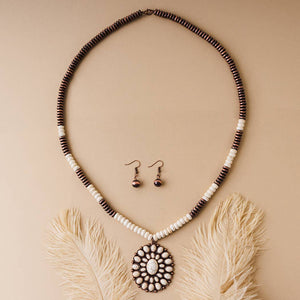 Squash Blossom Necklace - Ivory & Copper