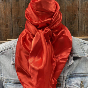 35X35" Solid Electric Red Wild Rag / Scarf WRS10