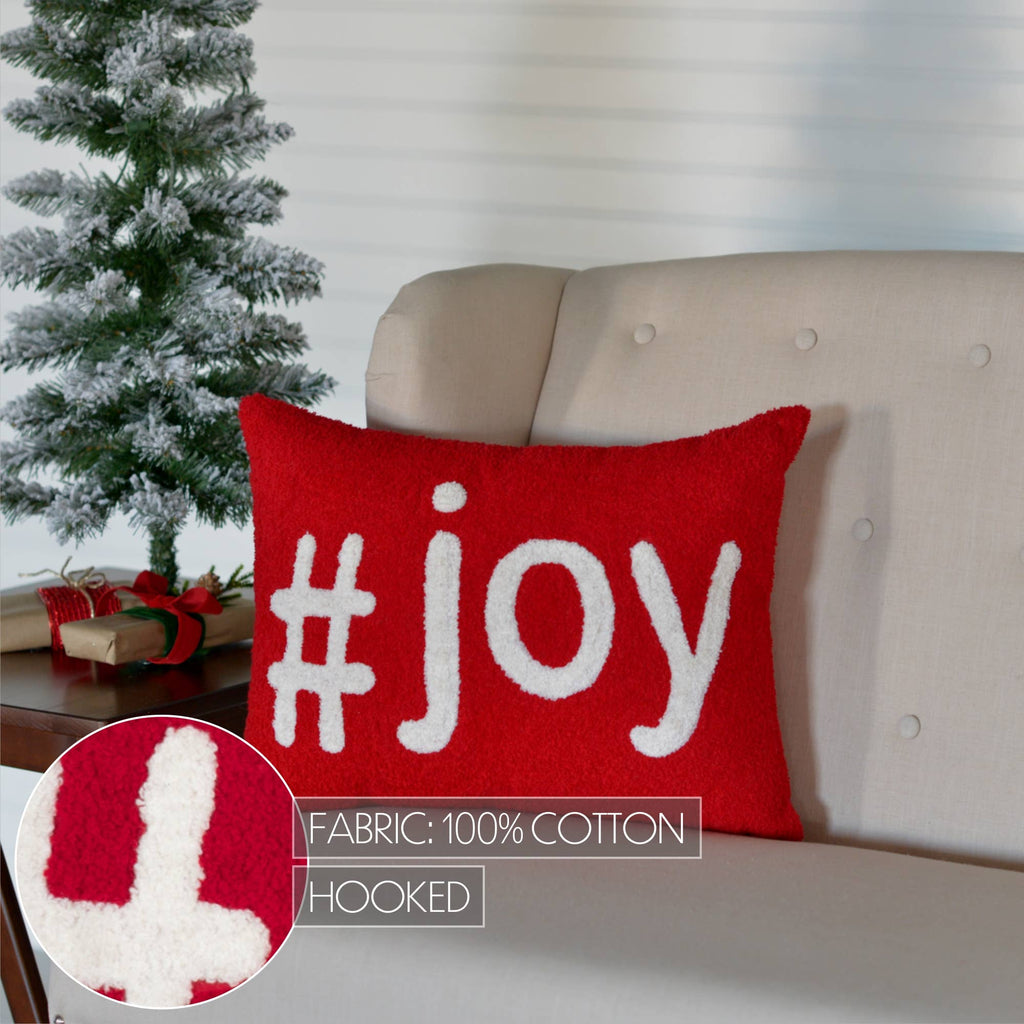Christmas #Joy Pillow 14x18