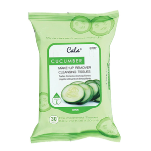 Cala Makeup Remover Wipes Tissue Cleanser in Cucumber