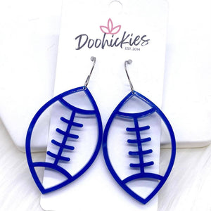 Bobcat 2.5" Custom Acrylic Spirit Footballs -Sports Earrings