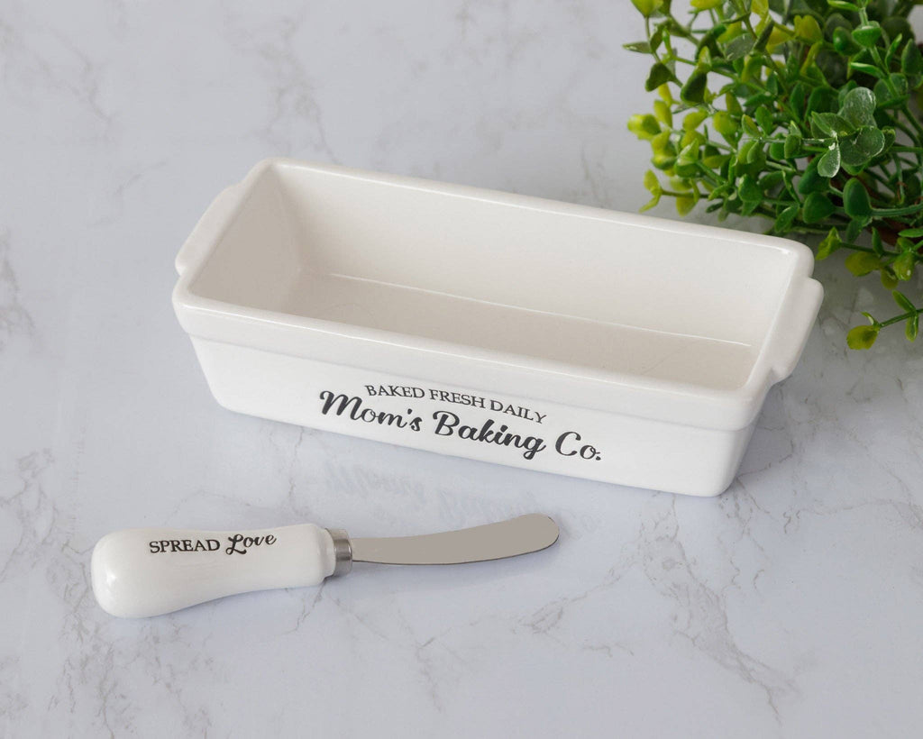 Butter Dish With Knife - Mom's Baking Co. (SET)
