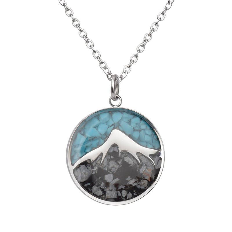 Mountain and Earth Round Necklace