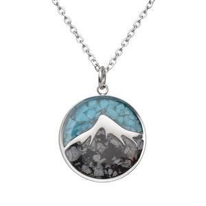 Mountain and Earth Round Necklace