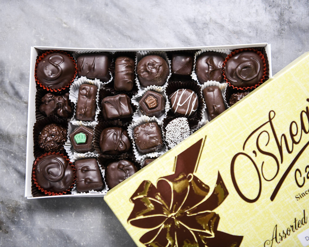 1LB Deluxe Dark Chocolate Lovers Assortment Gift Box