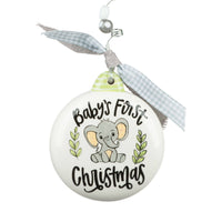 ORNAMENT: First Christmas Baby Elephant
