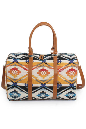 Aztec Sunset Pattern Cross body Duffle Bag
