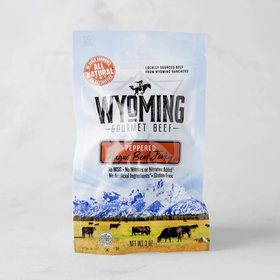 WYOMING AUTHENTIC BEEF 3 oz. Peppered Jerky