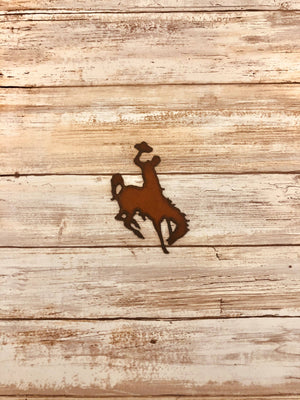 Bronc Rider Wyoming with Hat Magnet