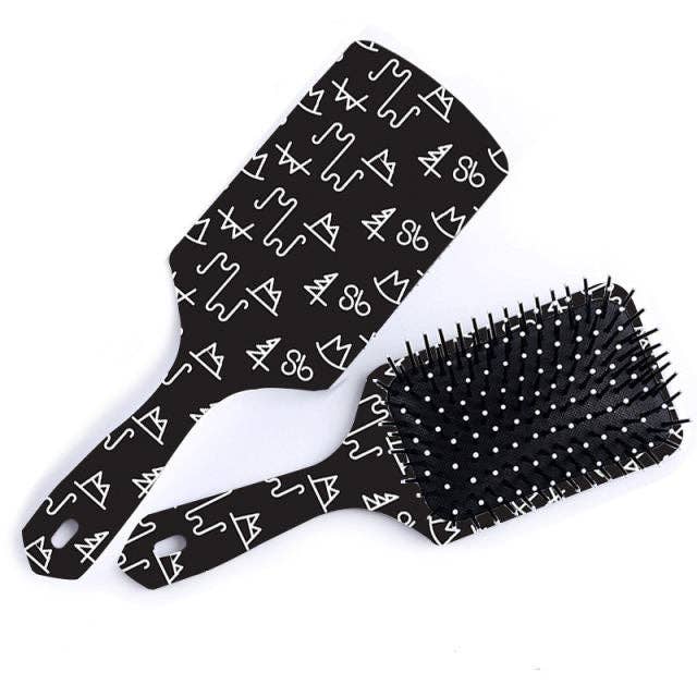 Black Brand Hairbrush