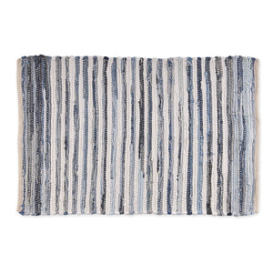 Multi Denim Rag Rug 2X3Ft