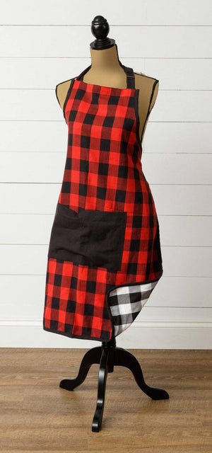Reversible Buffalo Plaid - Christmas Apron