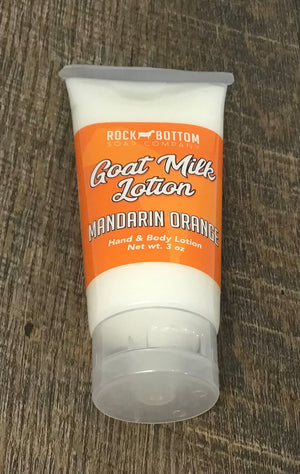 Goat Milk Lotion Squeeze Tubes Mandarin Orange